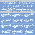 Benutzerdefinierte hellblau weiß Nadelstreifen weiß authentische Baseball Jersey Benutzerdefinierte hellblau weiß Nadelstreifen weiß authentische Baseball Jersey