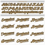 Benutzerdefiniertes authentisches Baseball-Trikot in Weiß und Altgold Benutzerdefiniertes authentisches Baseball-Trikot in Weiß und Altgold