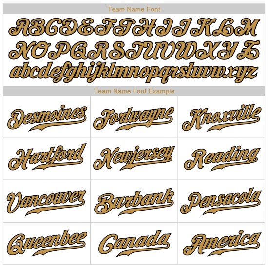 Benutzerdefiniertes authentisches Baseball-Trikot in Weiß und Altgold Benutzerdefiniertes authentisches Baseball-Trikot in Weiß und Altgold