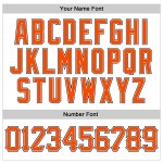 Benutzerdefinierte weiß orange Nadelstreifen orange-schwarz authentische Baseball Jersey Benutzerdefinierte weiß orange Nadelstreifen orange-schwarz authentische Baseball Jersey