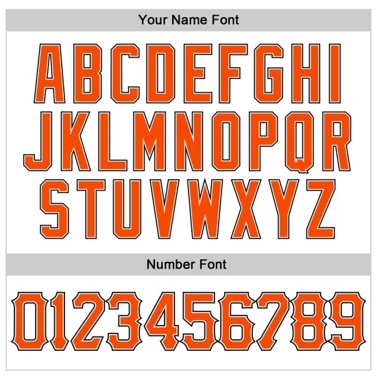 Benutzerdefinierte weiß orange Nadelstreifen orange-schwarz authentische Baseball Jersey Benutzerdefinierte weiß orange Nadelstreifen orange-schwarz authentische Baseball Jersey