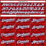 Benutzerdefinierte rot weiß-königsblau 3D Muster Design Spinnennetz authentische Baseball Jersey Benutzerdefinierte rot weiß-königsblau 3D Muster Design Spinnennetz authentische Baseball Jersey