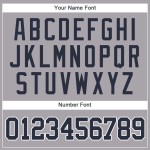 Individuelles grau-marineblau-weißes Baseball-Trikot Individuelles grau-marineblau-weißes Baseball-Trikot