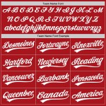 Benutzerdefiniertes authentisches rot-weißes Baseball-Trikot Benutzerdefiniertes authentisches rot-weißes Baseball-Trikot