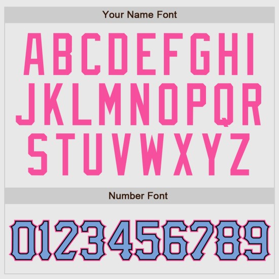 Benutzerdefinierte weiß hellblau Nadelstreifen hellblau-pink authentische Raglan Ärmel Baseball Jersey