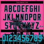 Benutzerdefinierte Pink Lakes Blau-Schwarz 3D Miami Palmen City Edition Authentic Baseball Jersey Benutzerdefinierte Pink Lakes Blau-Schwarz 3D Miami Palmen City Edition Authentic Baseball Jersey