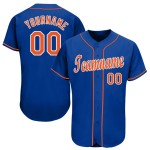 Individuelles Royal Orange-Weiß Baseball-Trikot Individuelles Royal Orange-Weiß Baseball-Trikot