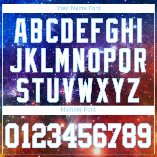 Benutzerdefiniertes Galactic Weiß-Hellblau 3D Authentic Baseball-Trikot Benutzerdefiniertes Galactic Weiß-Hellblau 3D Authentic Baseball-Trikot
