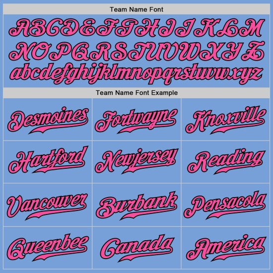 Benutzerdefinierte Hellblau Pink-Schwarz Authentic Fade Fashion Baseball Jersey Benutzerdefinierte Hellblau Pink-Schwarz Authentic Fade Fashion Baseball Jersey